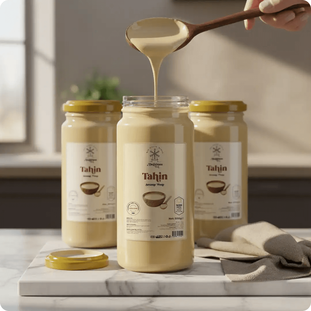 Soğuk Sıkım Değirmen Evi Tahini - 500 g Üçlü Set