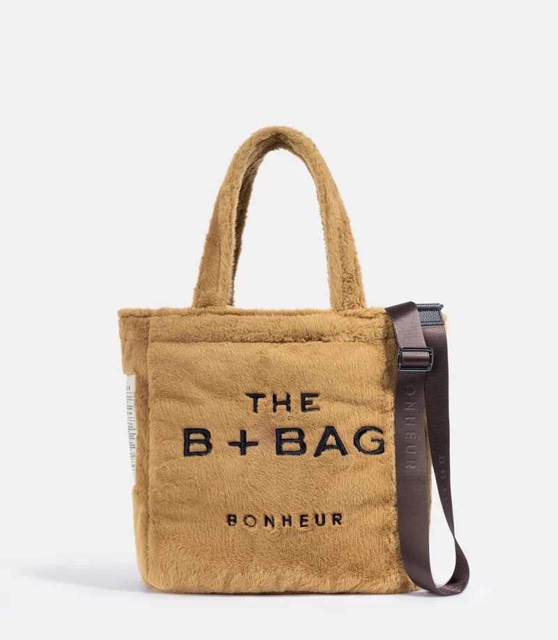 Bonheur Fluffy Tote Bag - - Pumpkin Spice