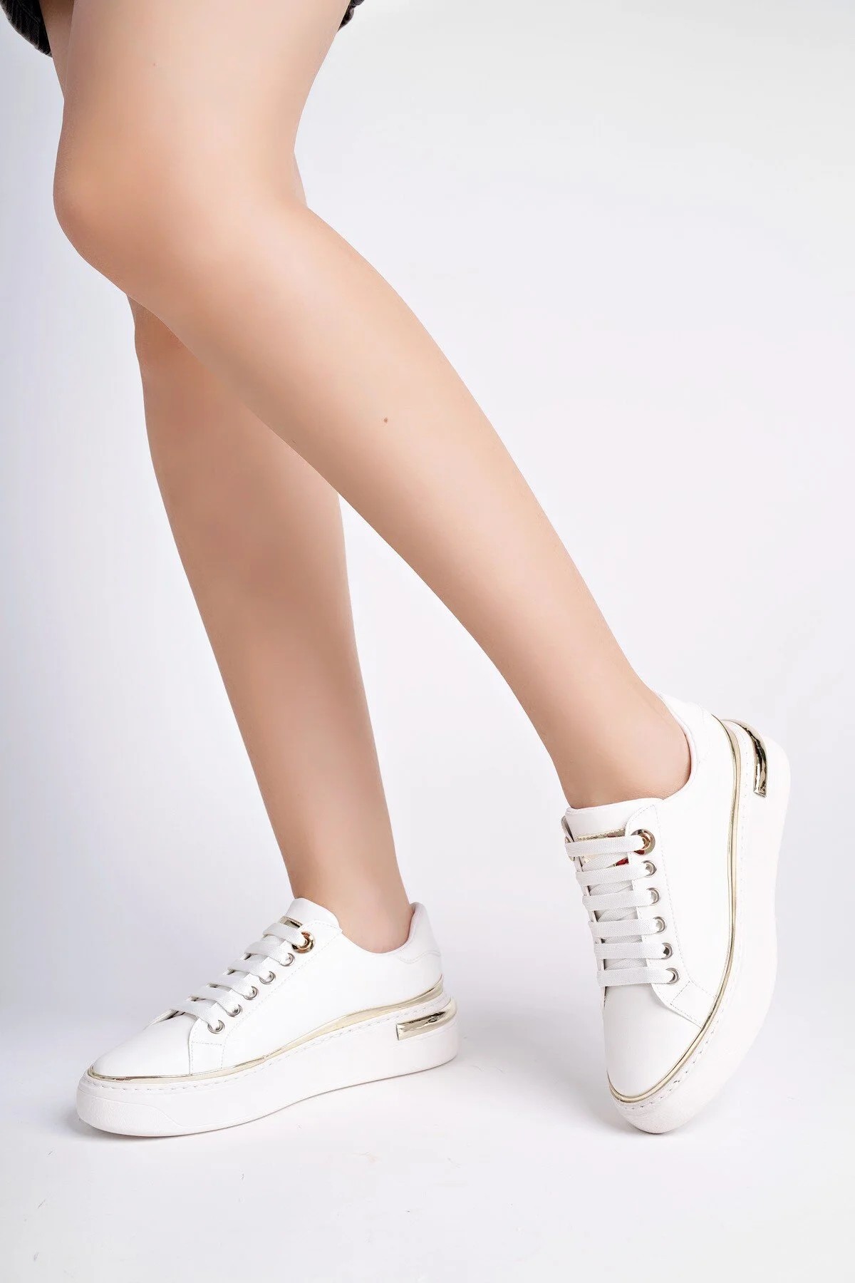 Sole Harmoni Kadın Vegan Beyaz Sneakers & Spor Ayakkabı