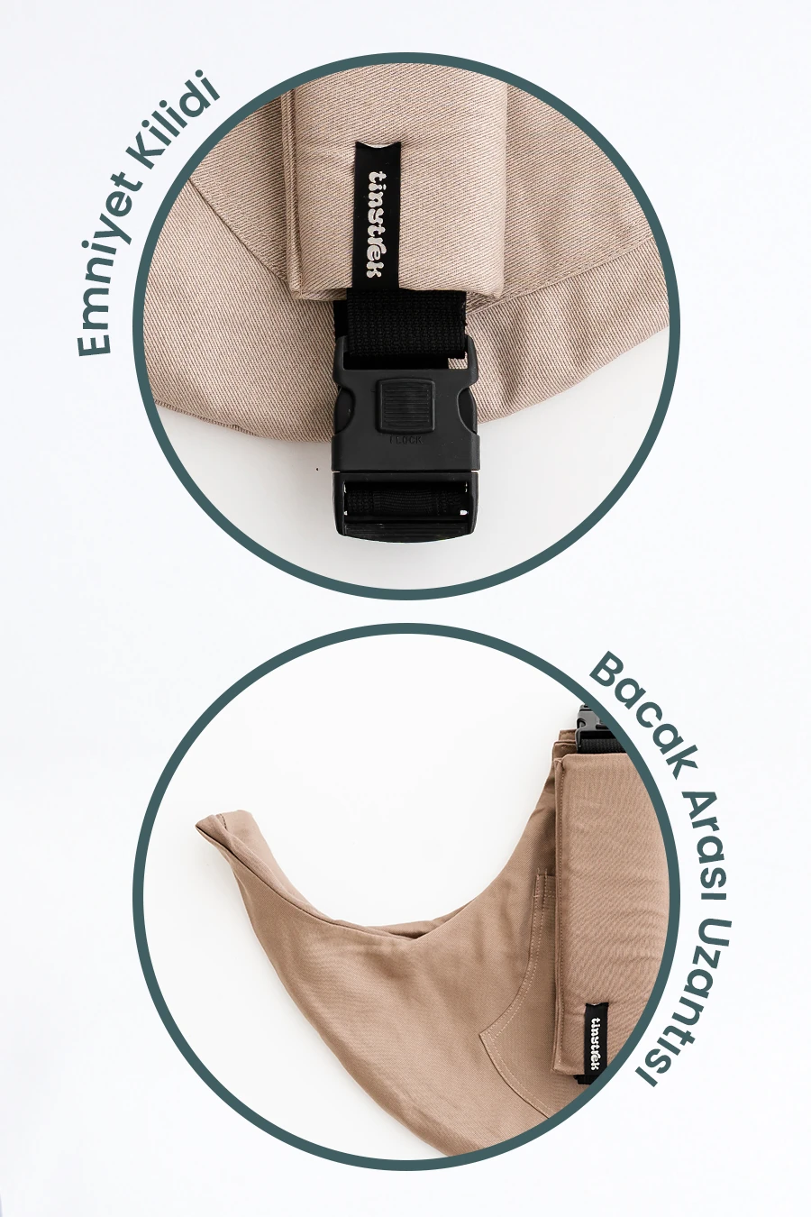 tinytrek | 10 ay-4 yaş(max 18kg)Çocuk Taşıma Çantası-Yan Sling