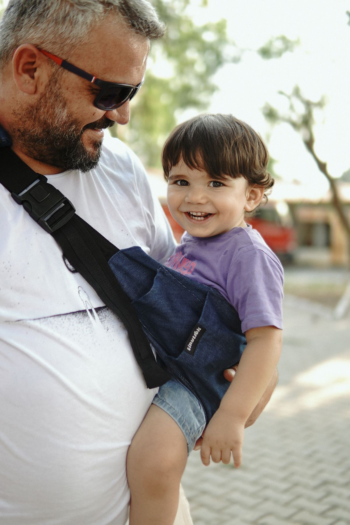 tinytrek Child Carrier-10 Ay-4 Yaş(max 18 kg)Denim Çocuk Taşıyıcı|Ana Kucağı-Sling-Yan Sling