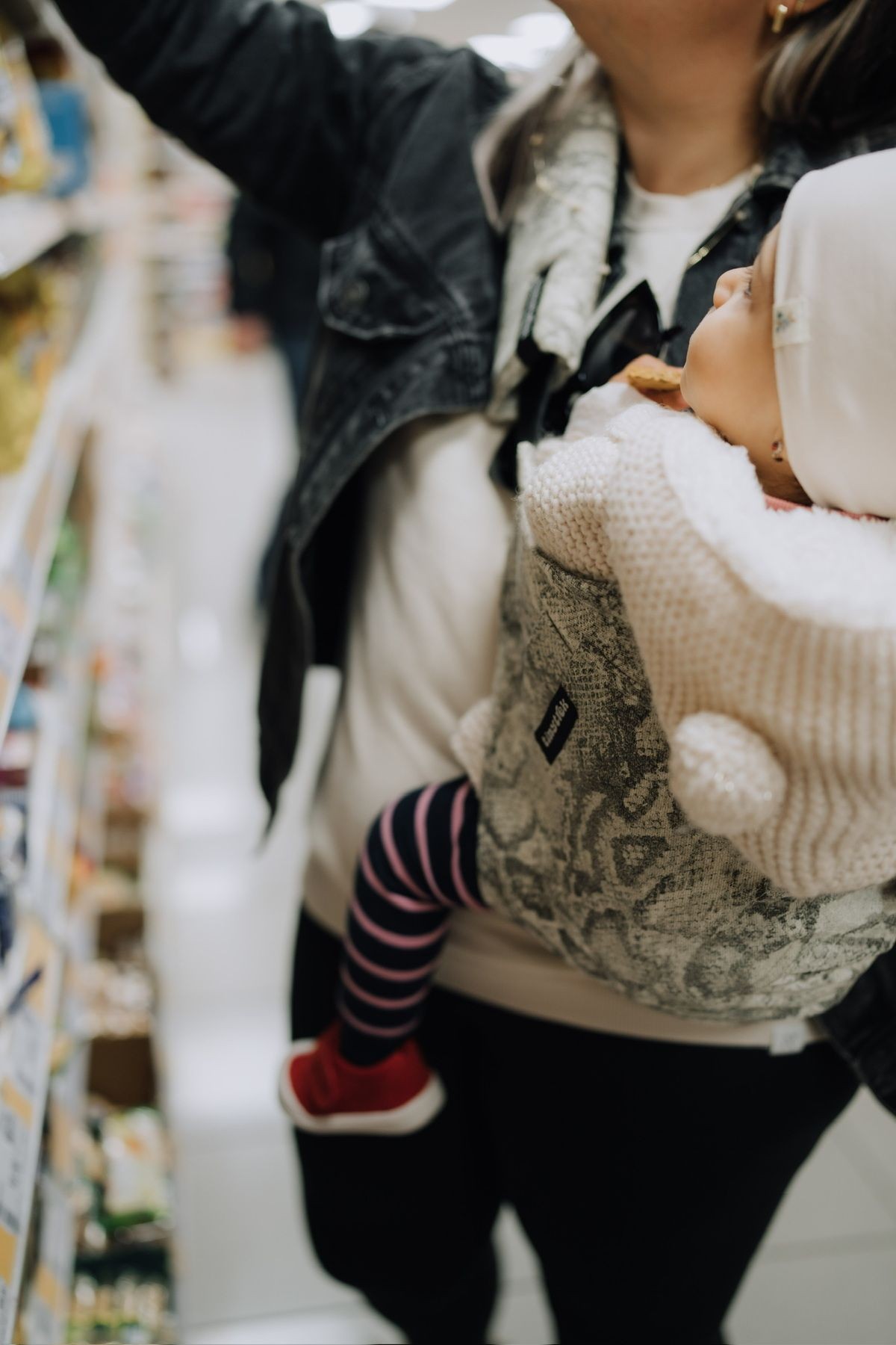 tinytrek Child Carrier-10 Ay-4 Yaş(max 18 kg)Yılan Desenli Çocuk Taşıyıcı|Ana Kucağı-Sling-Yan Sling