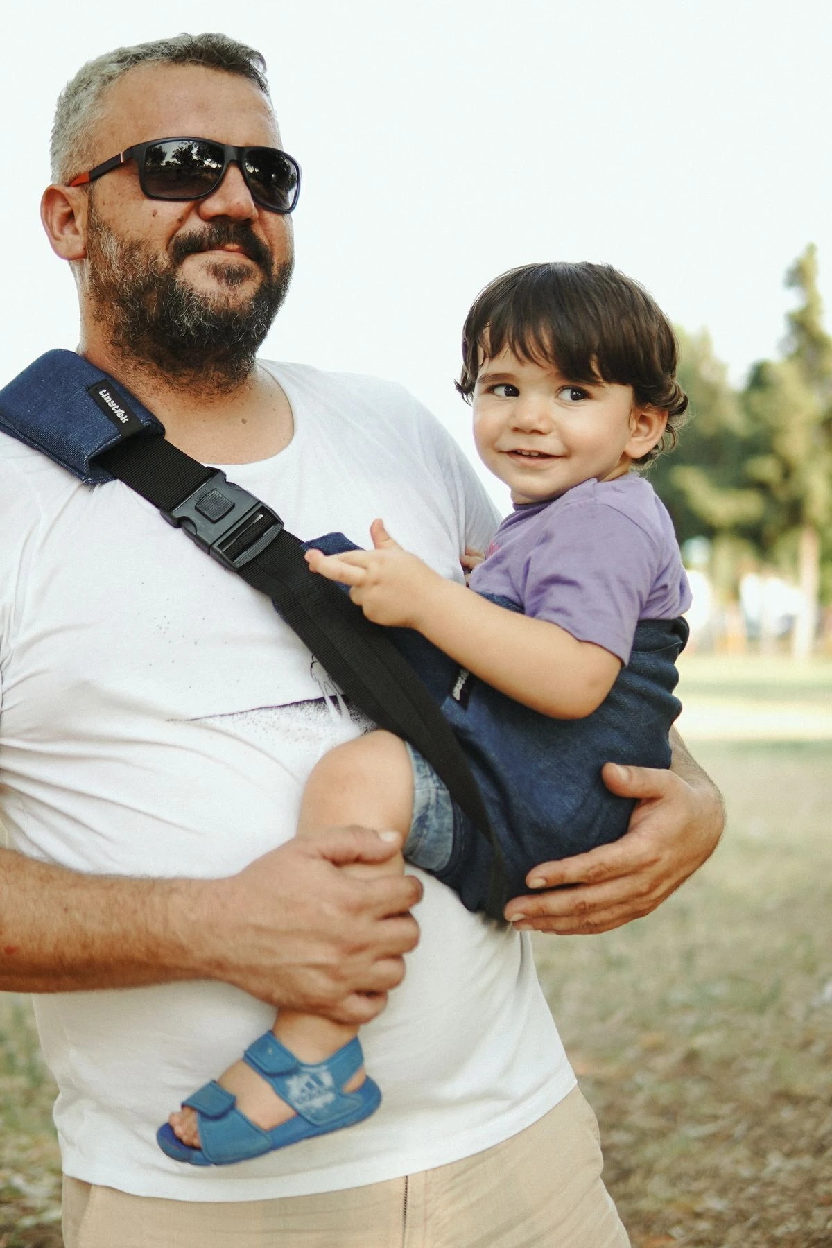 tinytrek Child Carrier-10 Ay-4 Yaş(max 18 kg)Denim Çocuk Taşıyıcı|Ana Kucağı-Sling-Yan Sling