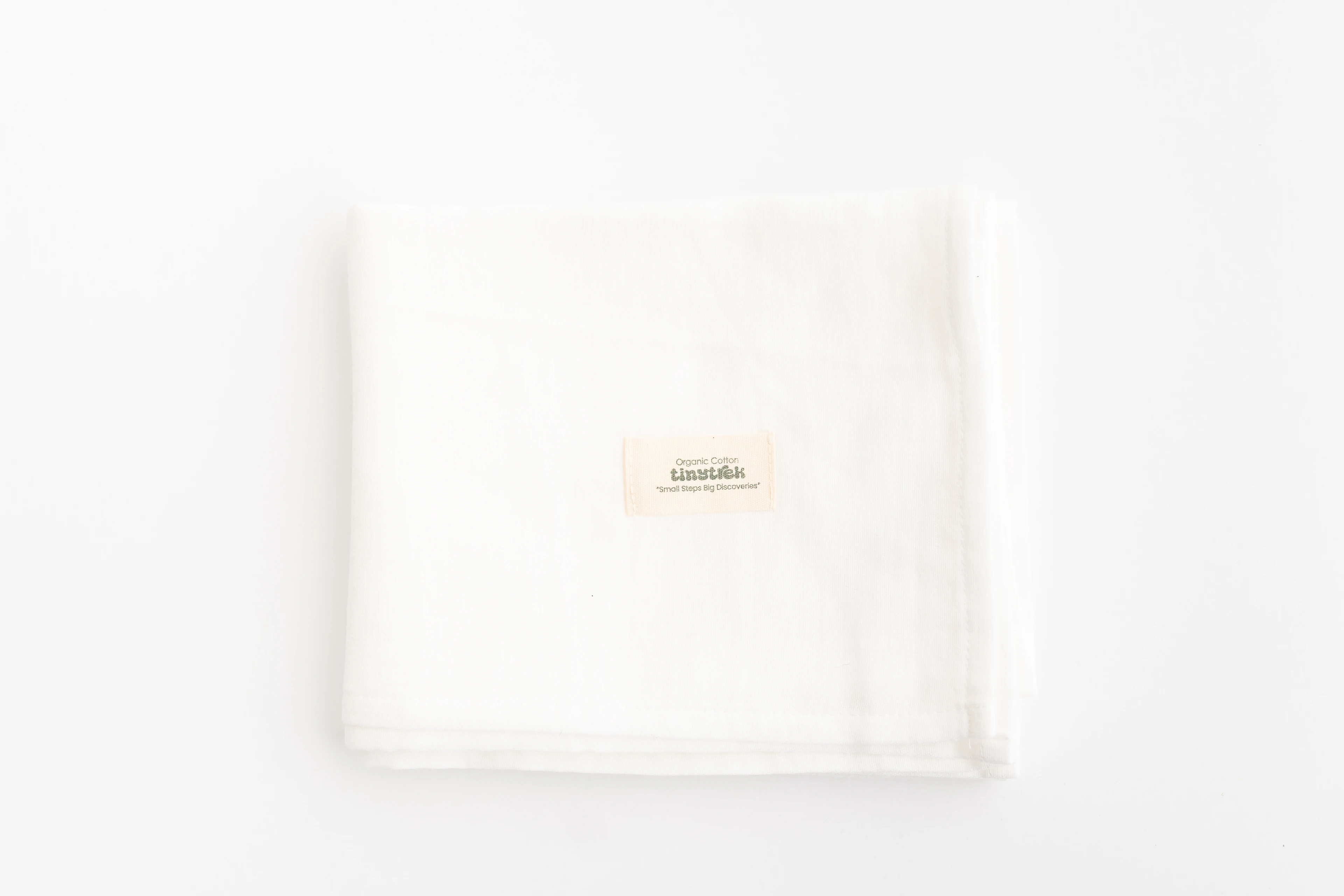 tinytrek %100 Pamuk Tek Katlı Yenidoğan- Bebek - Çocuk Müslin Battaniye (65*85) - kırık beyaz