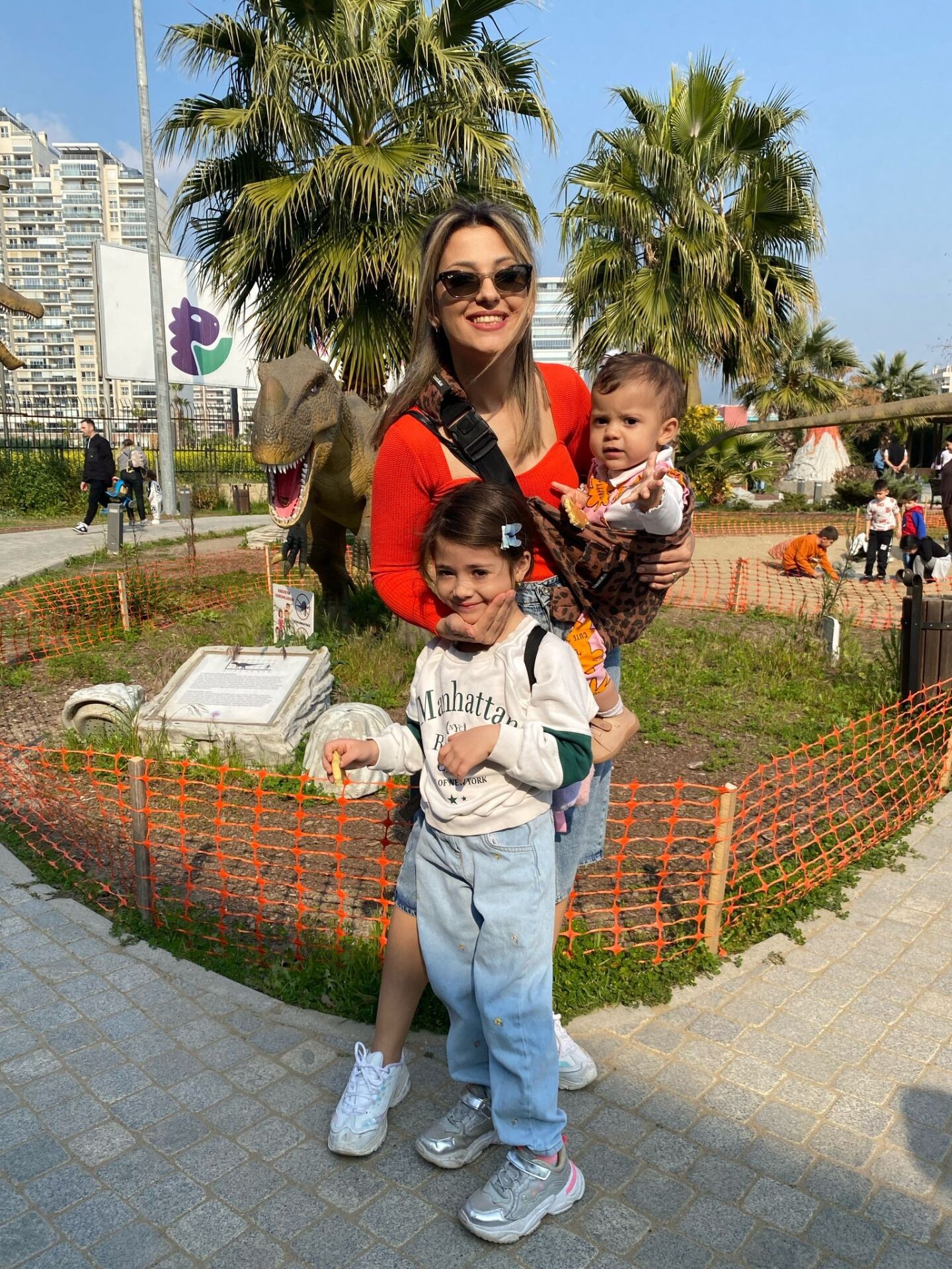 tinytrek Child Carrier-10 Ay-4 Yaş(max 18 kg)Kiremit Leopar Çocuk Taşıyıcı|Ana Kucağı-Sling-Yan Sling