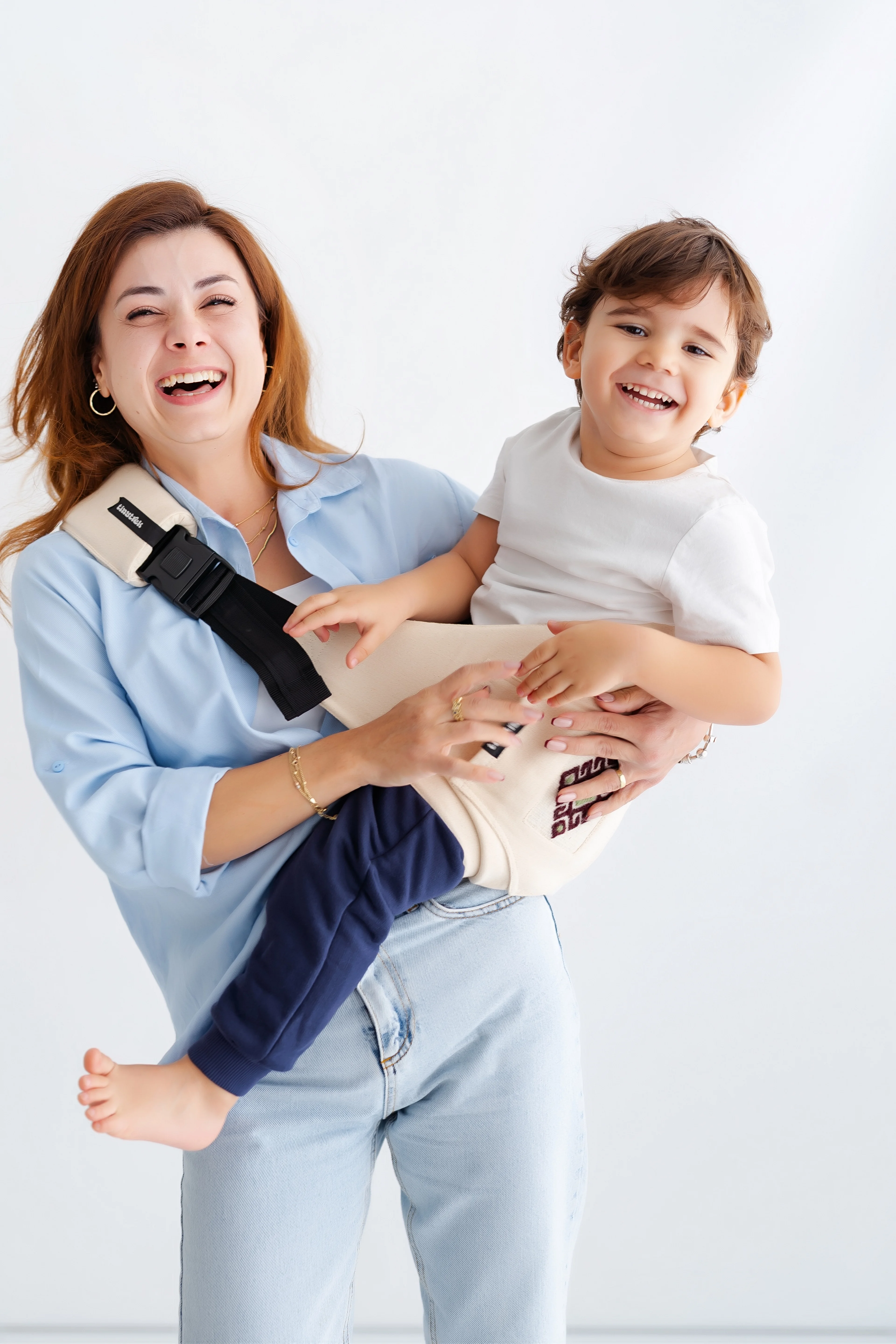 tinytrek x Helvacı Kilim Child Carrier-10 Ay-4 Yaş(max 18 kg)Bej Kilim Desen Çocuk Taşıyıcı|Ana Kucağı-Sling-Yan Sling