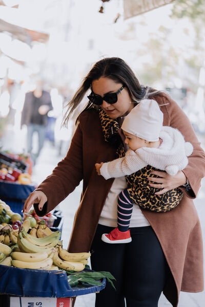 tinytrek Child Carrier-10 Ay-4 Yaş(max 18 kg)Turuncu Leopar Çocuk Taşıyıcı|Ana Kucağı-Sling-Yan Sling