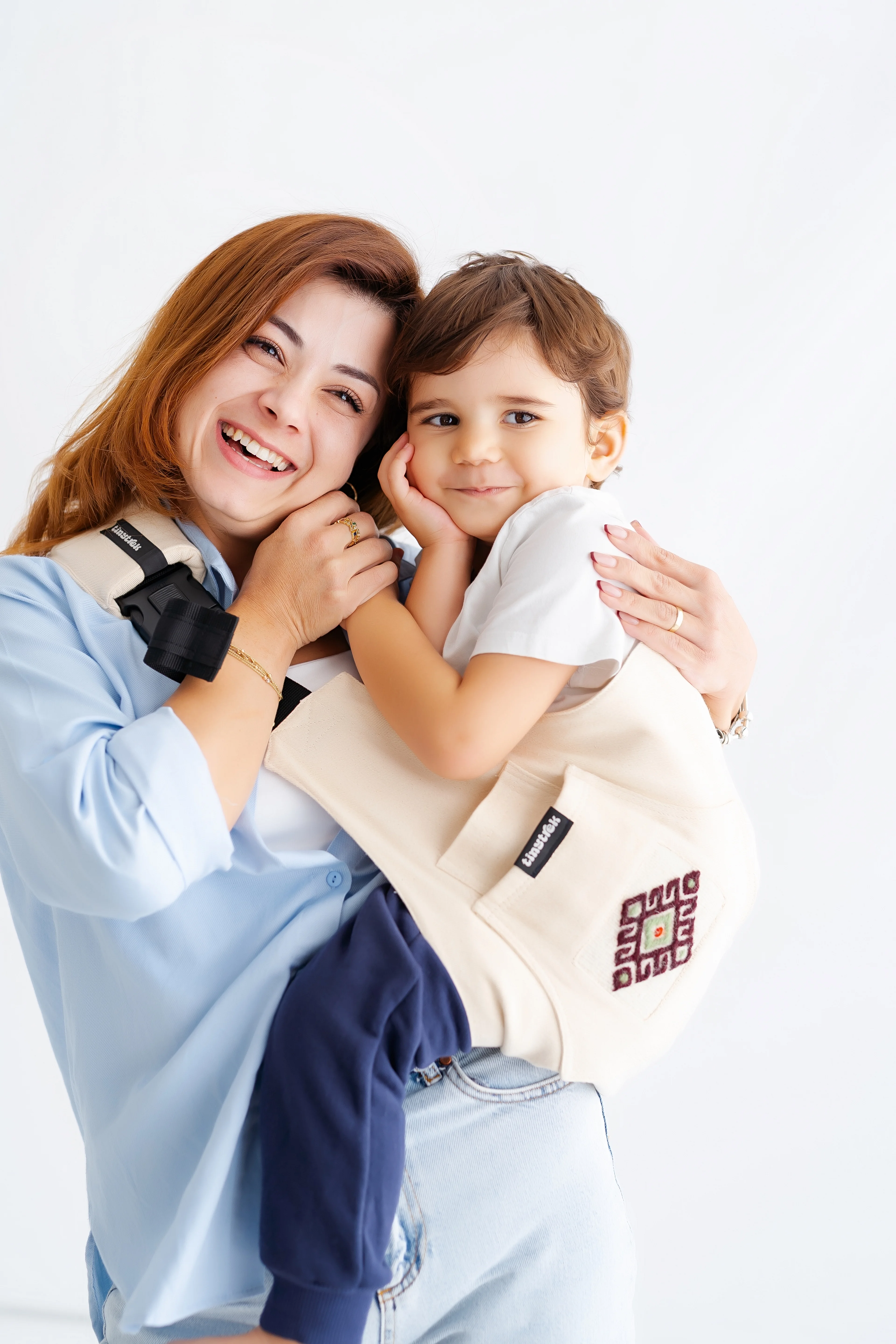 tinytrek x Helvacı Kilim Child Carrier-10 Ay-4 Yaş(max 18 kg)Bej Kilim Desen Çocuk Taşıyıcı|Ana Kucağı-Sling-Yan Sling