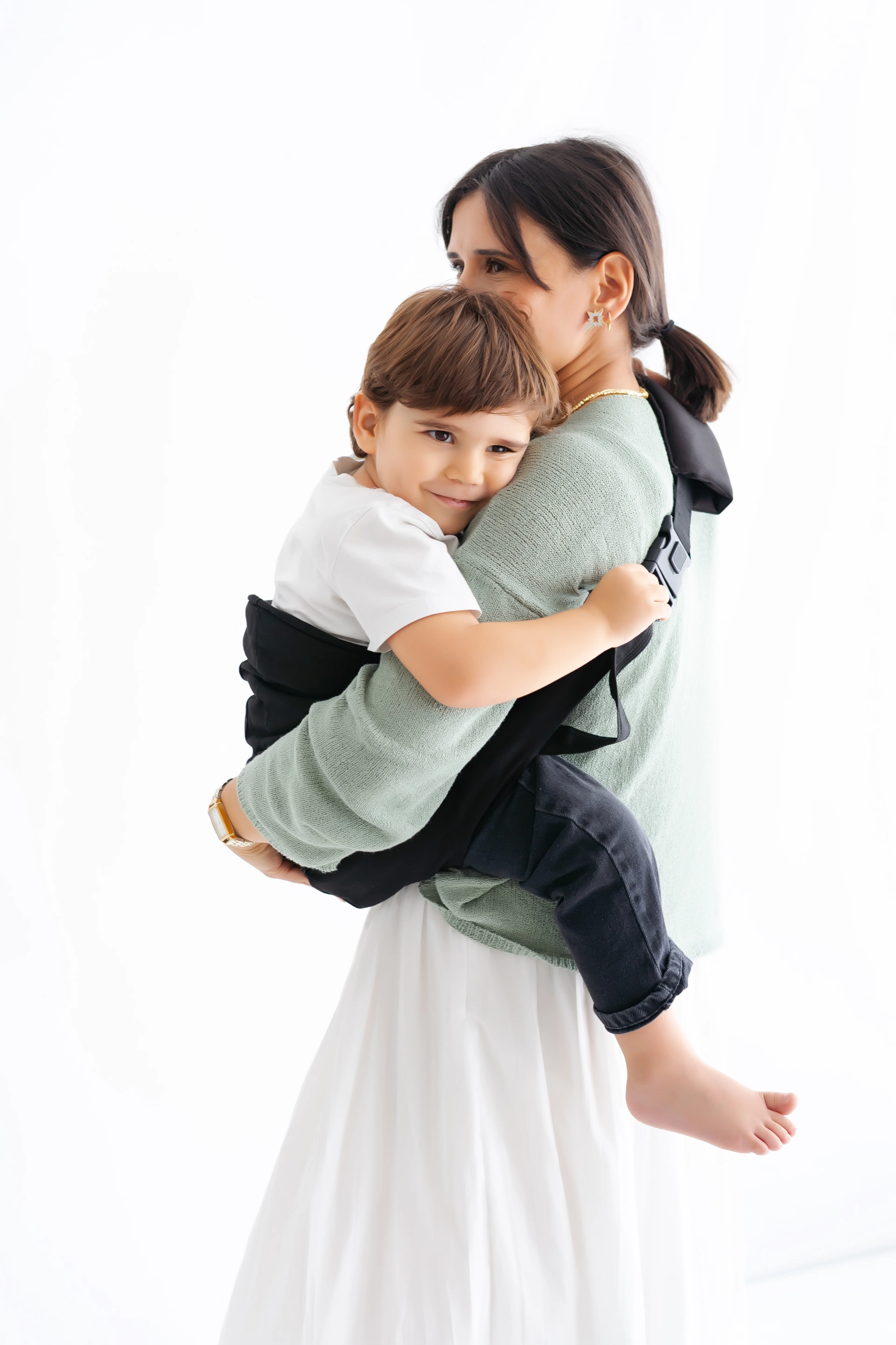 tinytrek Child Carrier-10 Ay-4 Yaş(max 18 kg)Siyah Çocuk Taşıyıcı|Ana Kucağı-Sling-Yan Sling