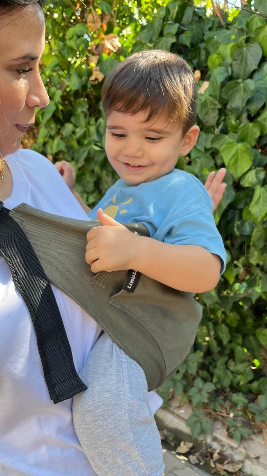 tinytrek Child Carrier-10 Ay-4 Yaş(max 18 kg)Haki Çocuk Taşıyıcı|Ana Kucağı-Sling-Yan Sling