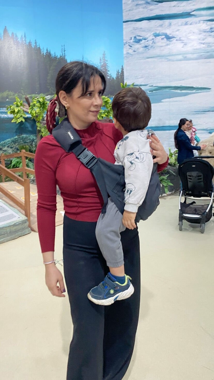 tinytrek Child Carrier-10 Ay-4 Yaş(max 18 kg)Antrasit Çocuk Taşıyıcı|Ana Kucağı-Sling-Yan Sling