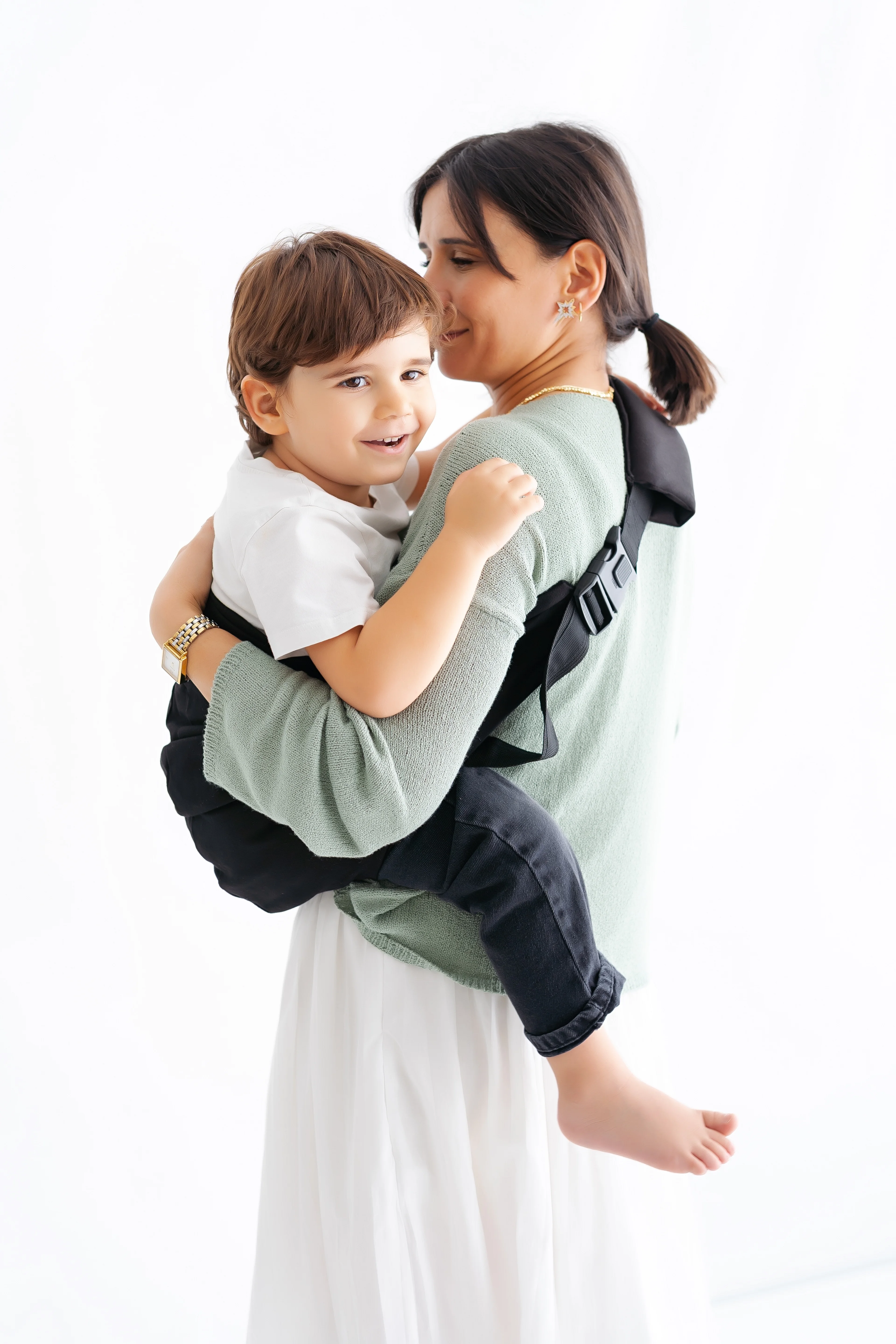 tinytrek Child Carrier-10 Ay-4 Yaş(max 18 kg)Siyah Çocuk Taşıyıcı|Ana Kucağı-Sling-Yan Sling