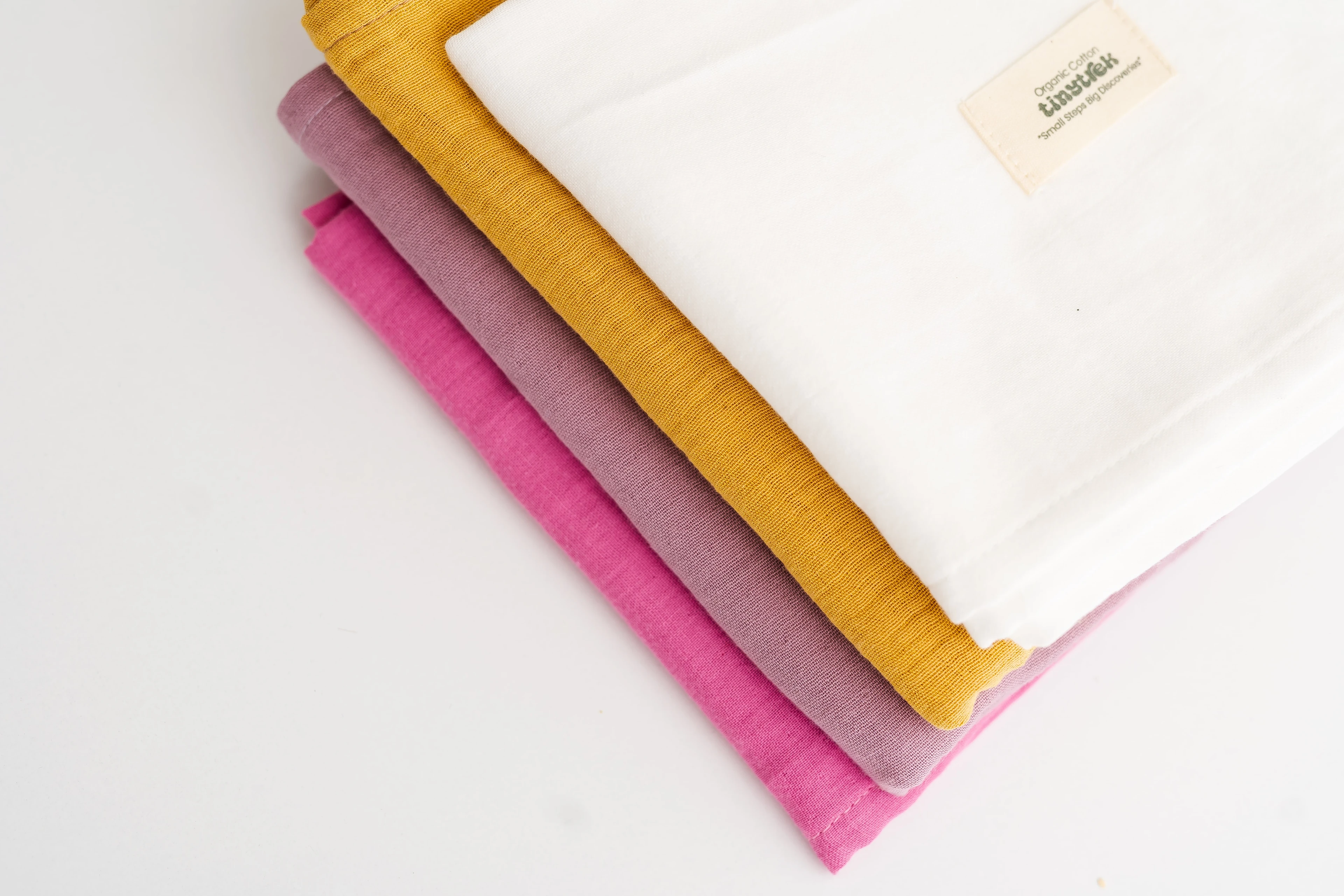 tinytrek %100 Pamuk Tek Katlı Yenidoğan- Bebek - Çocuk Müslin Battaniye (65*85)