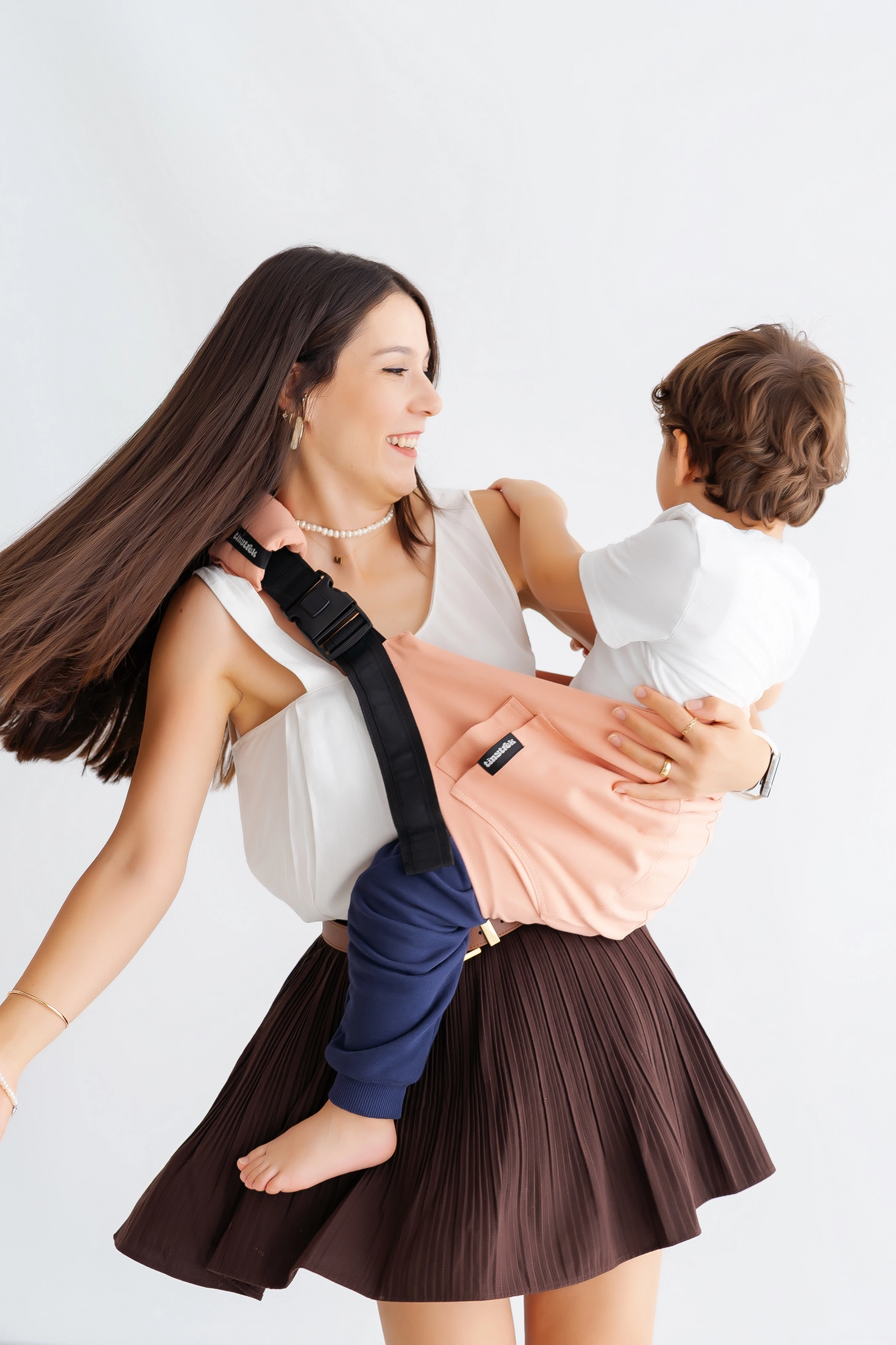 tinytrek Child Carrier-10 Ay-4 Yaş(max 18 kg)Somon Çocuk Taşıyıcı|Ana Kucağı-Sling-Yan Sling