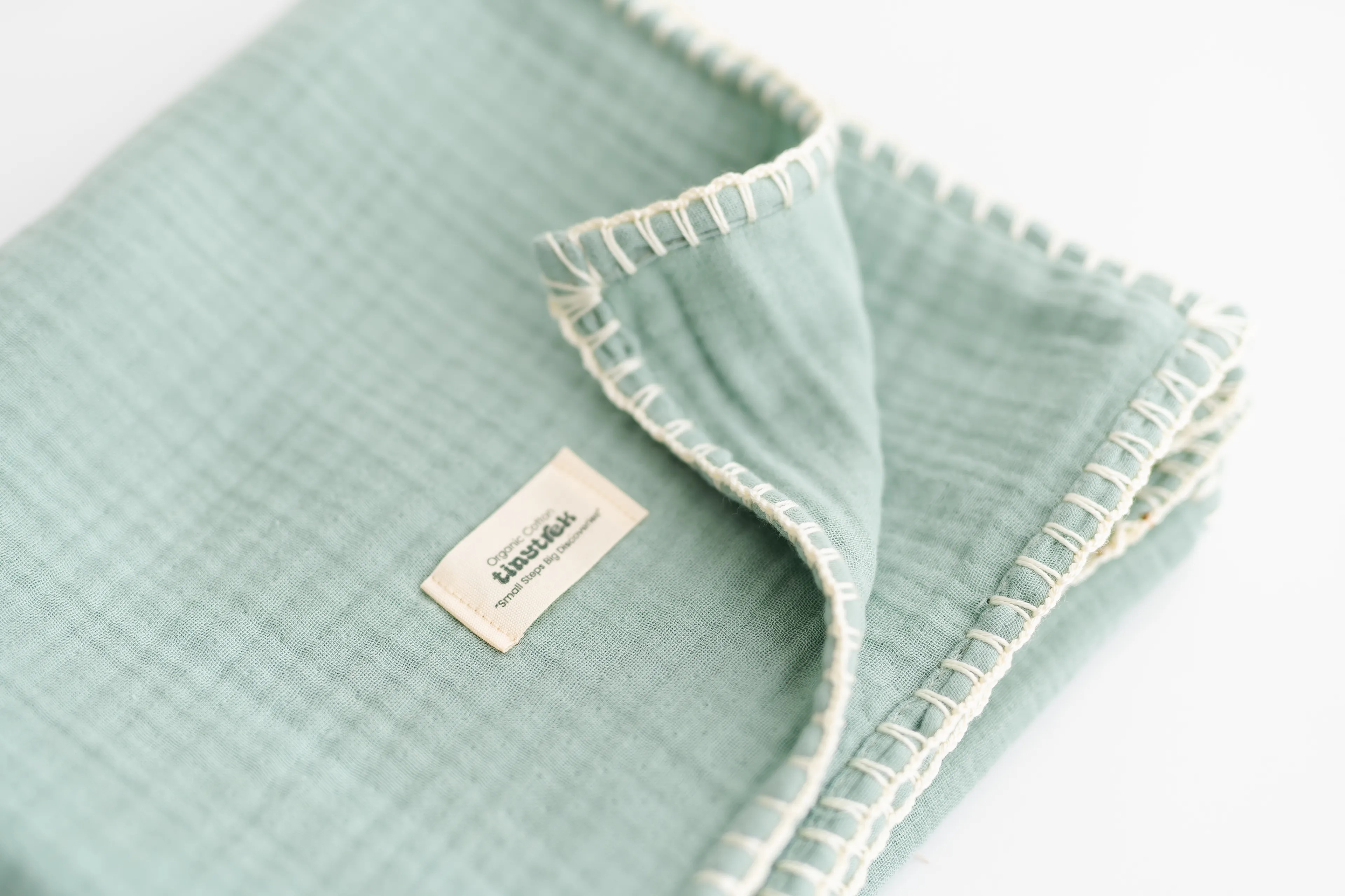 tinytrek %100 Pamuk 4 Katlı Kiremit Bebek Müslin & Çocuk Müslin Battaniye (110*110cm)