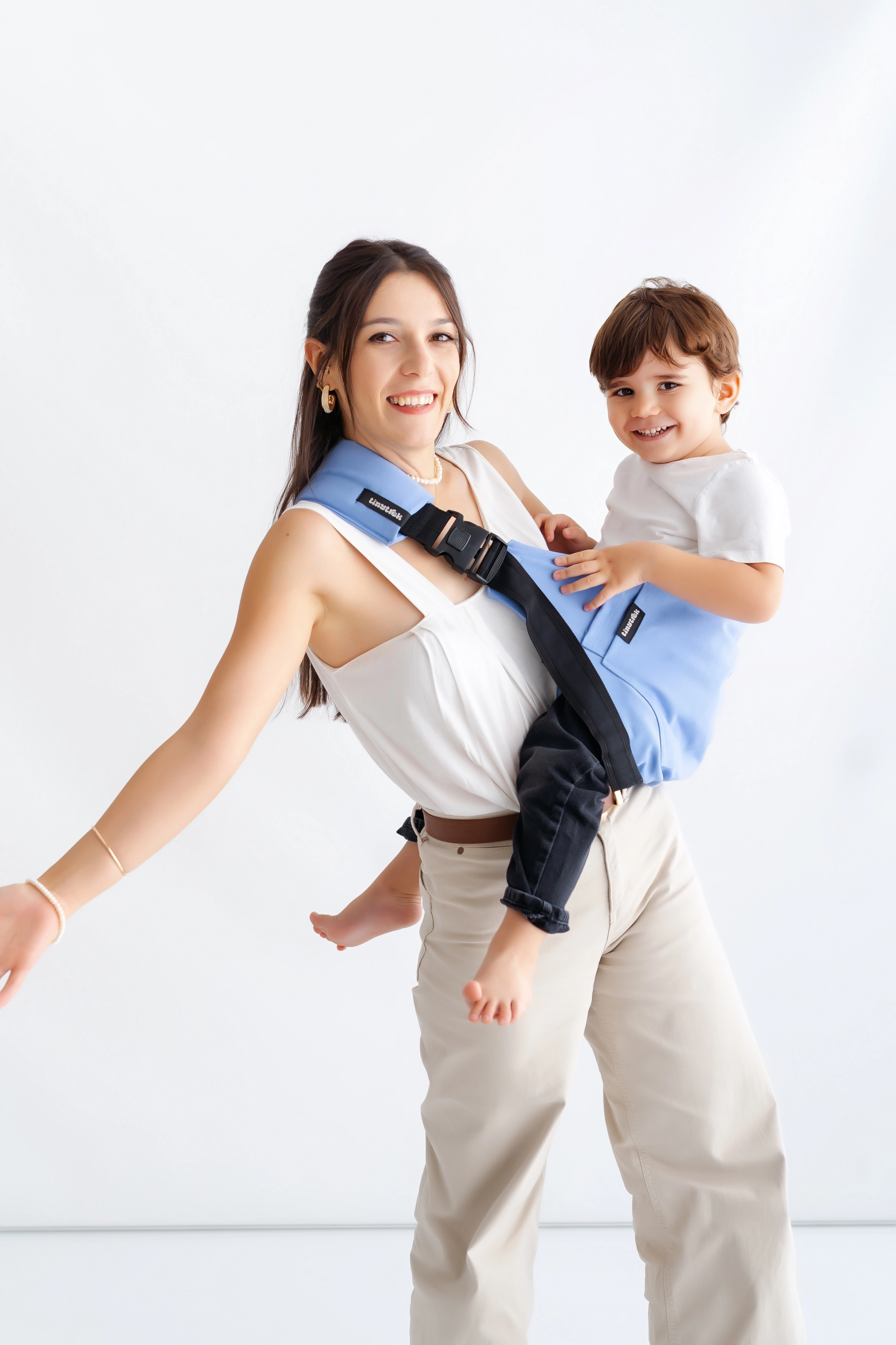 tinytrek Child Carrier-10 Ay-4 Yaş(max 18 kg)Mavi Çocuk Taşıyıcı|Ana Kucağı-Sling-Yan Sling