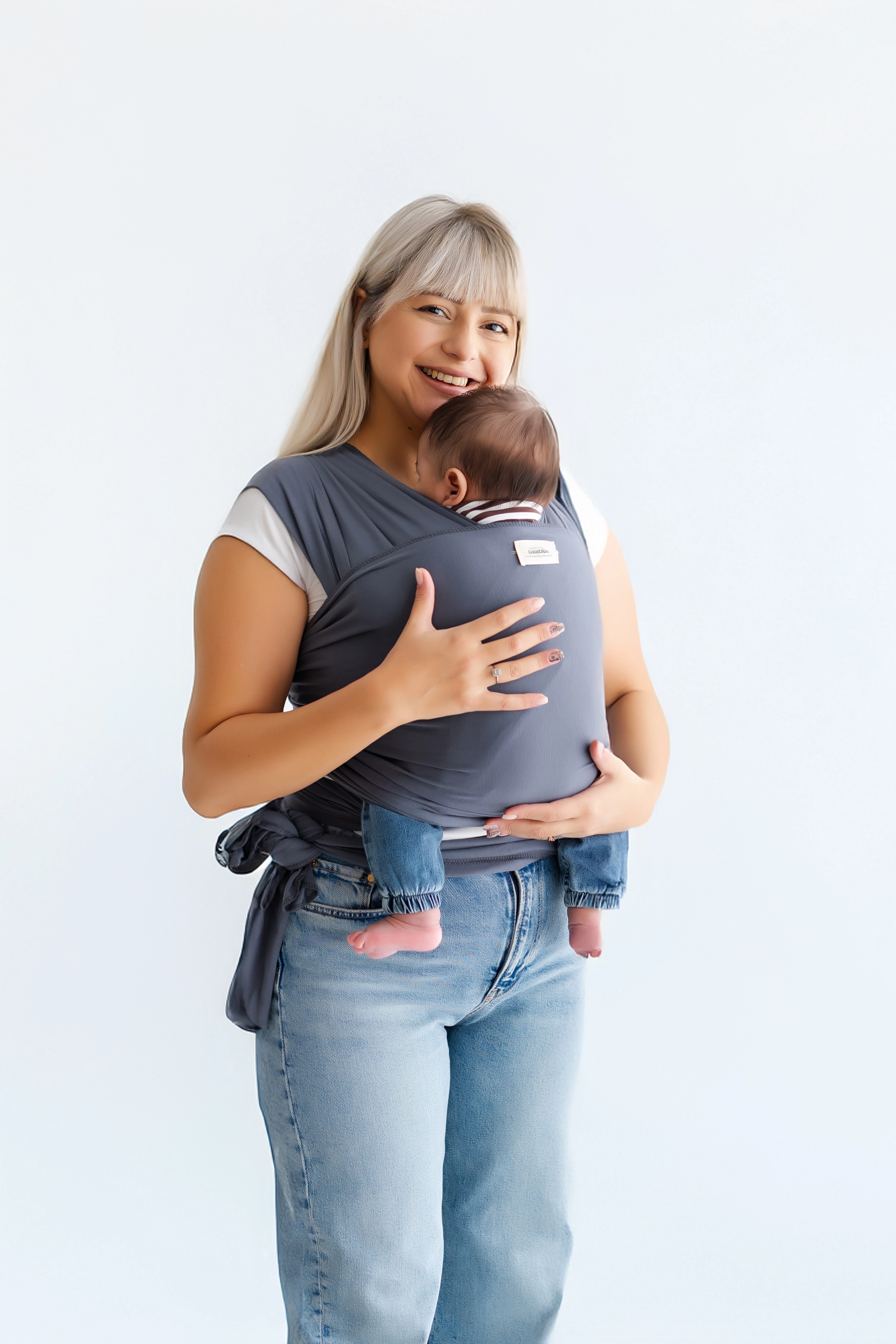 tinytrek Pamuklu Esnek Wrap Sling- Bebek Taşıma Şalı-Bebeklere Uygun Premium Kumaş