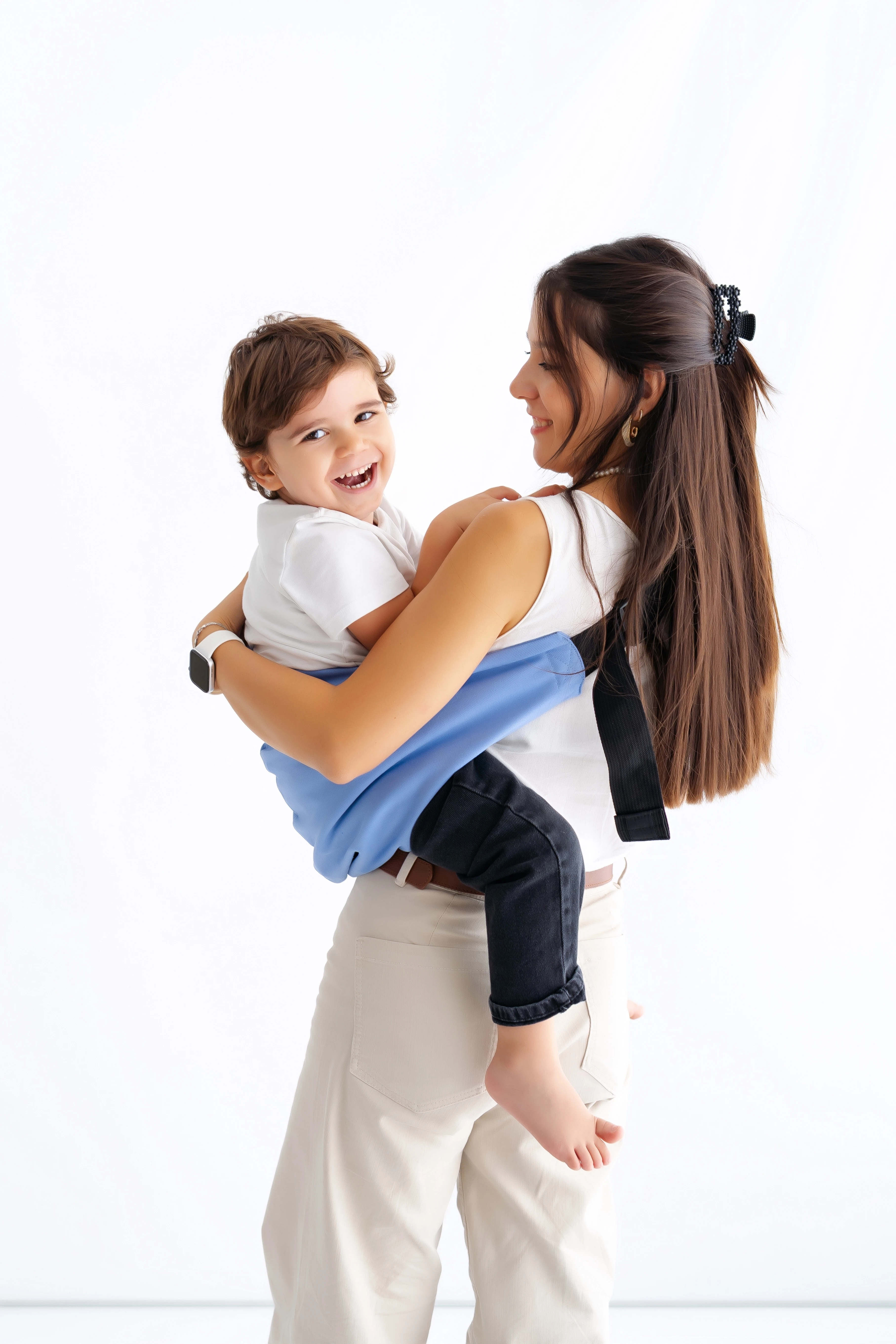 tinytrek Child Carrier-10 Ay-4 Yaş(max 18 kg)Mavi Çocuk Taşıyıcı|Ana Kucağı-Sling-Yan Sling