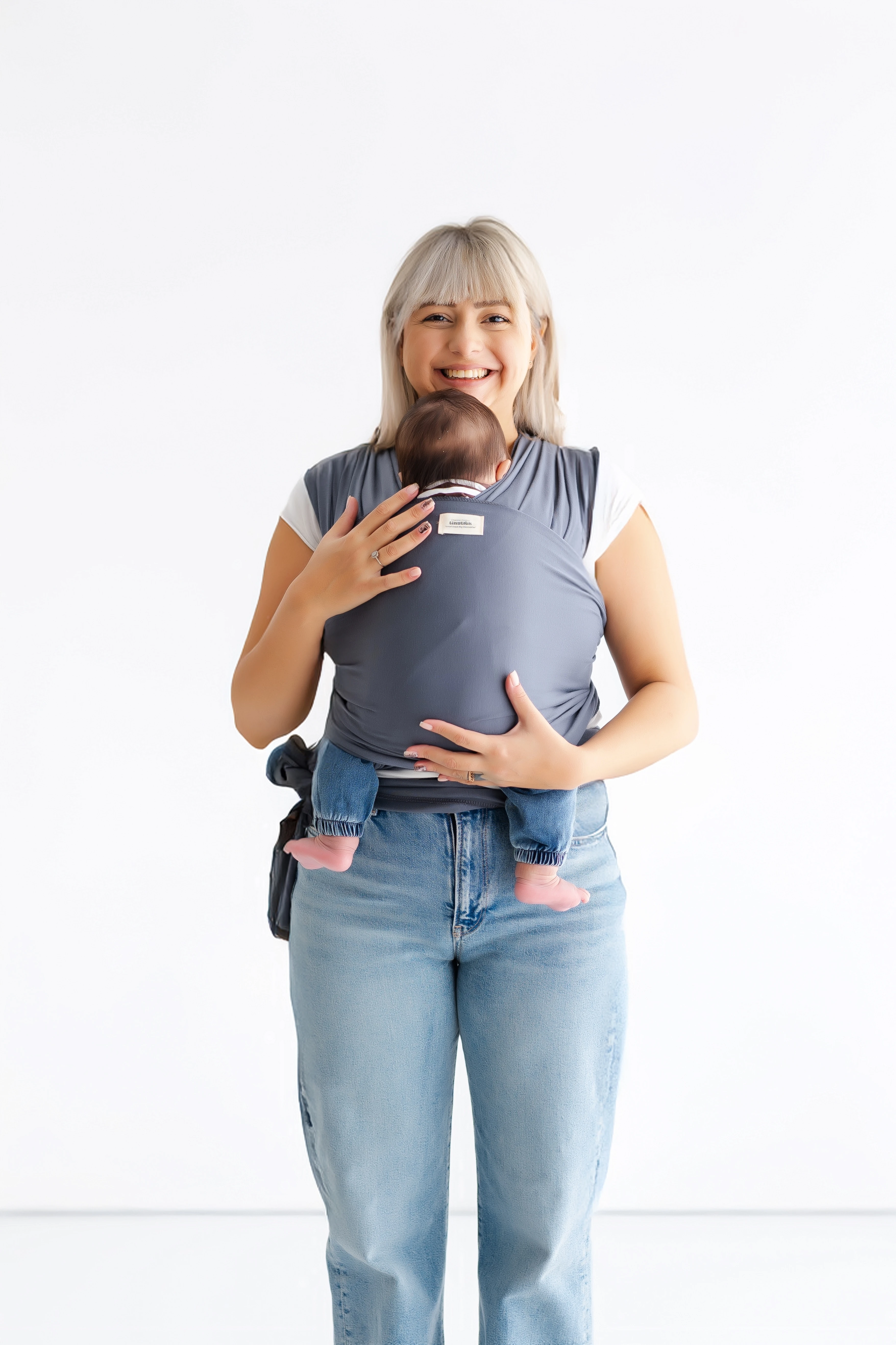 tinytrek Pamuklu Esnek Wrap Sling- Bebek Taşıma Şalı-Bebeklere Uygun Premium Kumaş