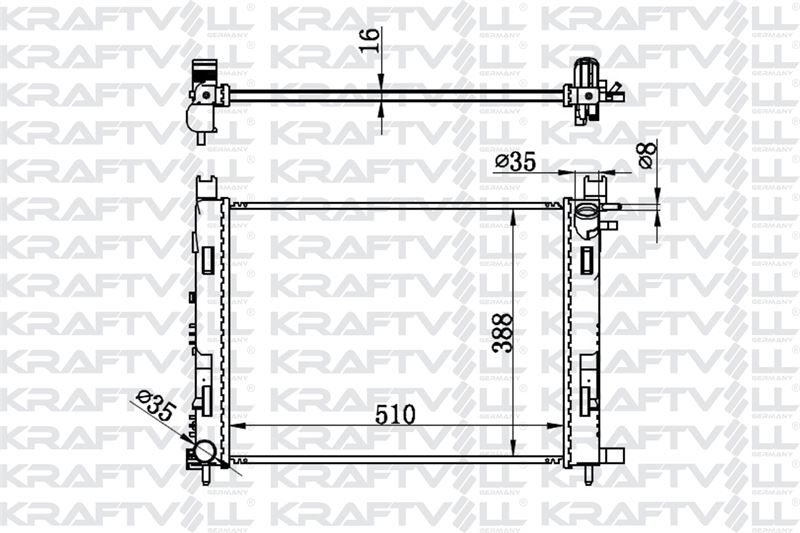 MOTOR RADYATOR CLIO IV CAPTURE SYMBOL SANDERO LOGAN LODGY DOKKER 0,9TCE 1,2 16V 1,5DCI 1,6 12MM ( 51 image