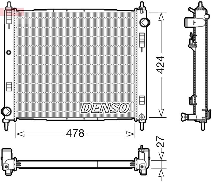 MOTOR SU RADYATORU NISSAN JUKE 1,5 DCI 2010> F15 KASA (478X424X27) image