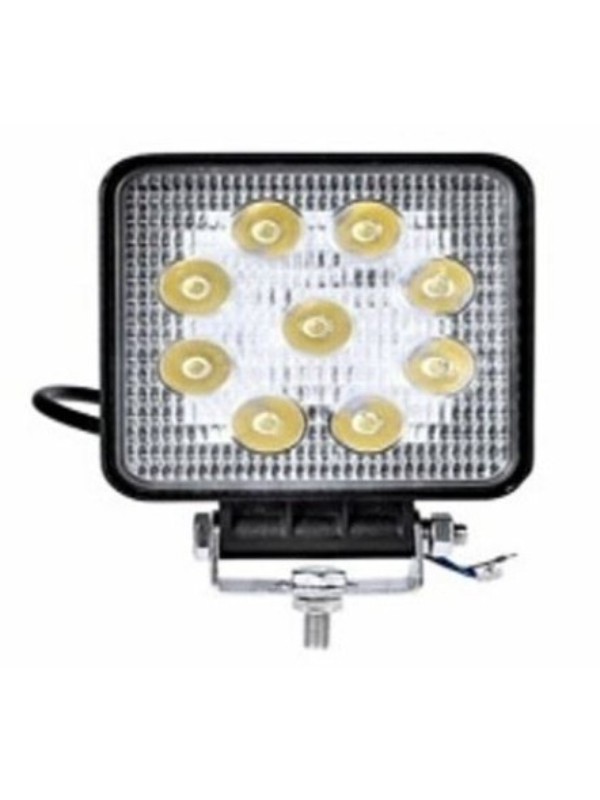 ÇALISMA LAMBASI 9 LEDLI KARE 48 W (12-48 VOLT) SABITLEME APARATI HEDIYELI image