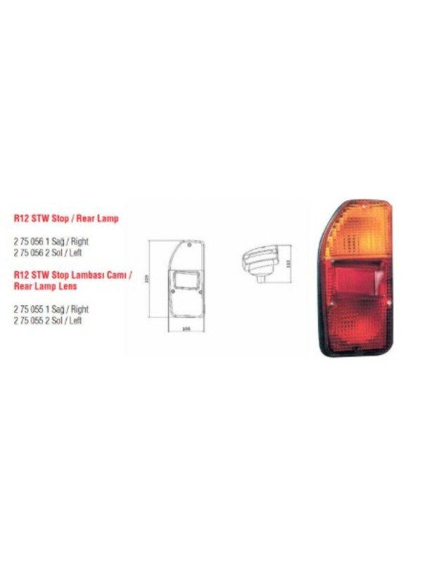 STOP LAMBASI SAG R12 STW image