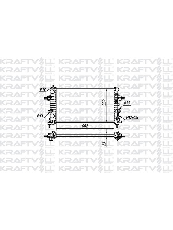 MOTOR SU RADYATORU Z16XE Z16XEP Z16XER A16XER ASTRA H ZAFIRA B (602*359*23) (MT) image