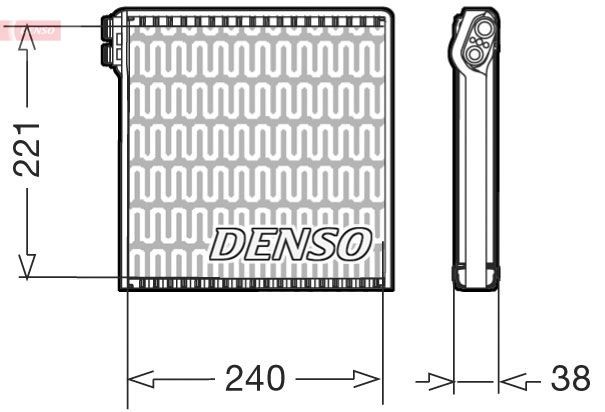 EVAPORATOR DUCATO 2,2 2,3 3,0 06> 221×240×38 image