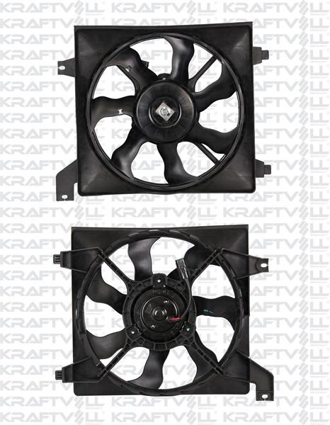 RADYATOR FANI KOMPLE HYUNDAI ACCENT ERA 1.4 1.6 BENZINLI 2006-2011 (CIFT FANLI) image