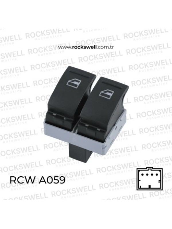 CAM ACMA KAPAMA ANAHTARI SURUCU TARAFI CIFTLI TRANSPORTER T5 T6 03>16 image