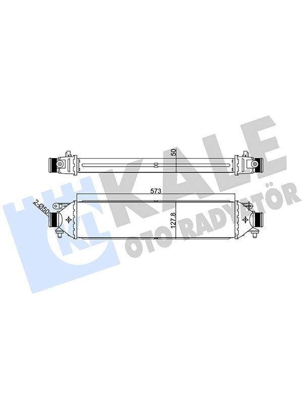 TURBO RADYATORU DOBLO III PUNTO BRAVO 1,4TJET / 1,6DMULTIJET / 1,9DMULTIJET 1.3 MJET image