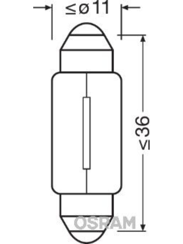 AMPUL 12V 10W SOFIT image