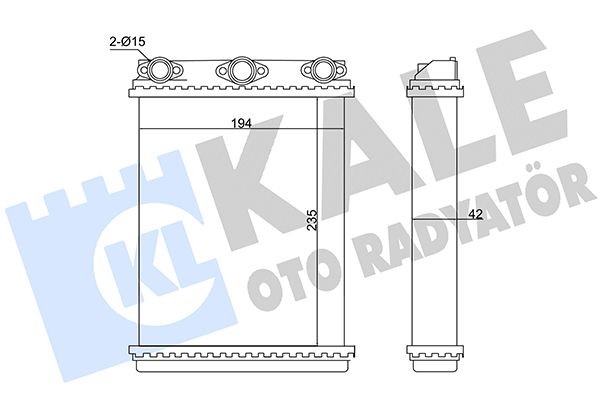 KALORIFER RADYATORU W124 85>93 S124 86>93 C124 87>92 image