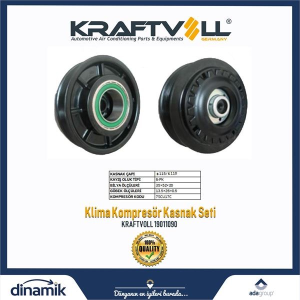 KLIMA KOMPRESOR KASNAK SETI AUDI/VW 6PK ZEXEL image