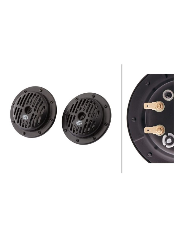 SUPERTONE SET KORNA 12V 310-380HZ SIYAH KAFES image