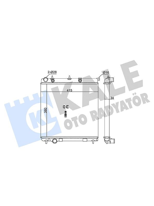 MOTOR SU RADYATORU PEUGEOT 206 ; 207 - CITROEN C2 ; C3 1.4HDI 70 ECO 02=> (MT) (AC/NAC) [MEKANIK] [3 image