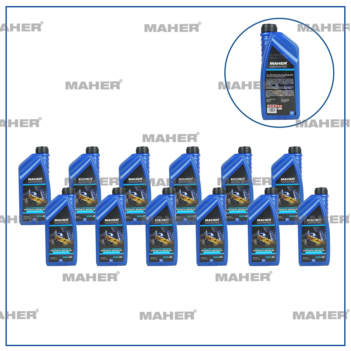 MOTOR YAĞI 10W/40 YARI SENTETİK SL-CF / 1LT 10W401 (12 ADET) image