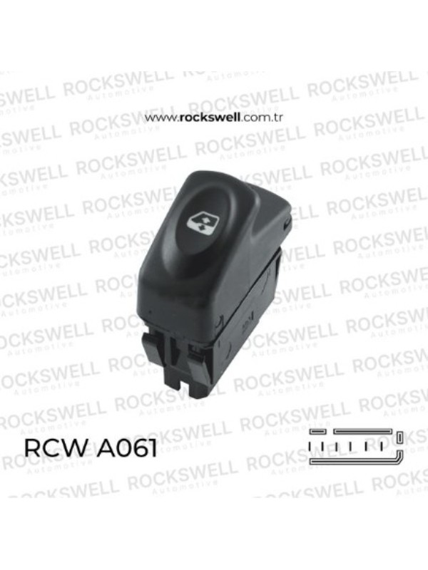 CAM ACMA KAPAMA ANAHTARI GRI CLIO KANGOO MEGANE1 6 PIN image
