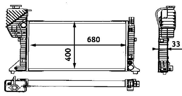 MOTOR SU RADYATORU (KLIMASIZ / MANUEL SANZIMAN) MERCEDES SPRINTER 901>904 96>06 image
