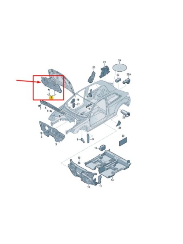 MOTOR KAPUT KECELERI (IZOLASYON) SEAT LEON 13>
