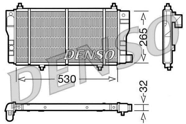 MOTOR SU RADYATORU C15 1,9D 95> OLCU: (530*265*32) image
