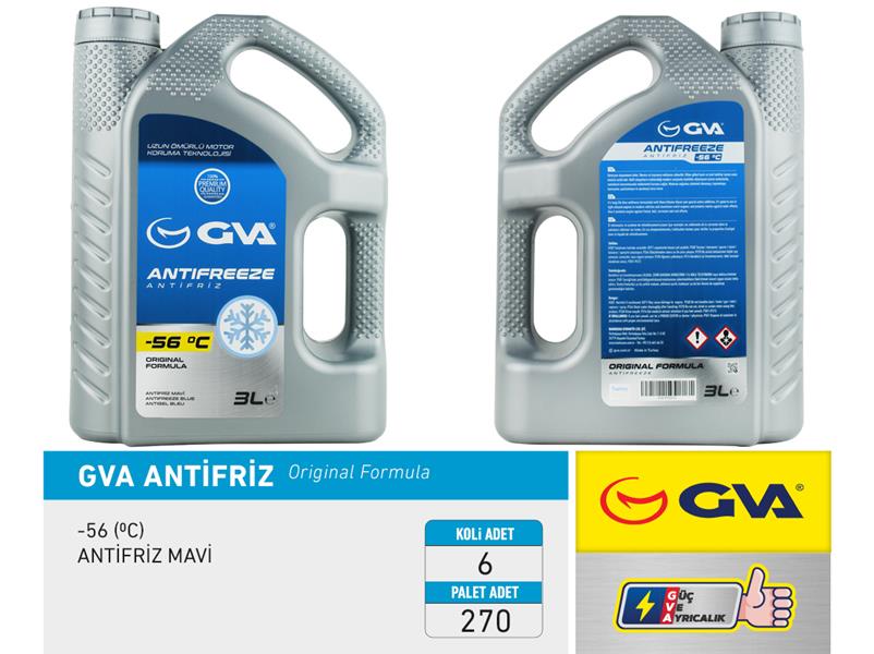 ANTİFRİZ 3 LT -56 C MAVİ KOLI 6 AD (6 ADET) image