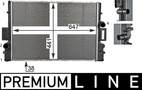 MOTOR SU RADYATOR IVECO DAILY III C15 / IV 35C12V / P 35S12 V 35S12V / P 06> PREMIUM LINE image