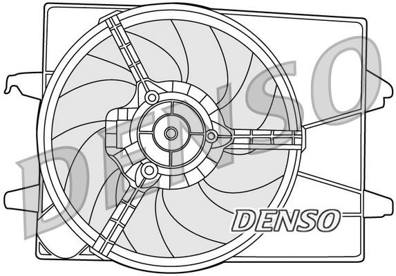 FAN MOTORU KOMPLE (+AC) FIESTA V FUSION 1,25 / 1,4 16V / 1,4TDCI 02>08 MAZDA II MAZDA III 1,25 / 1,4 image