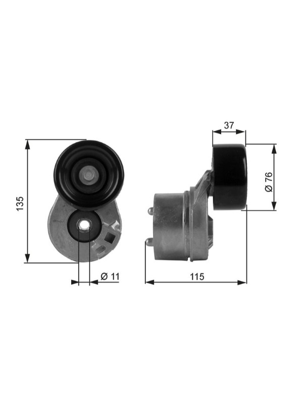 ALTERNATOR V KAYIS GERGI RULMANI KOMPLE TRANSIT V184 2.4TDCI 01>06 V347 2.4TDCI 06>14 image