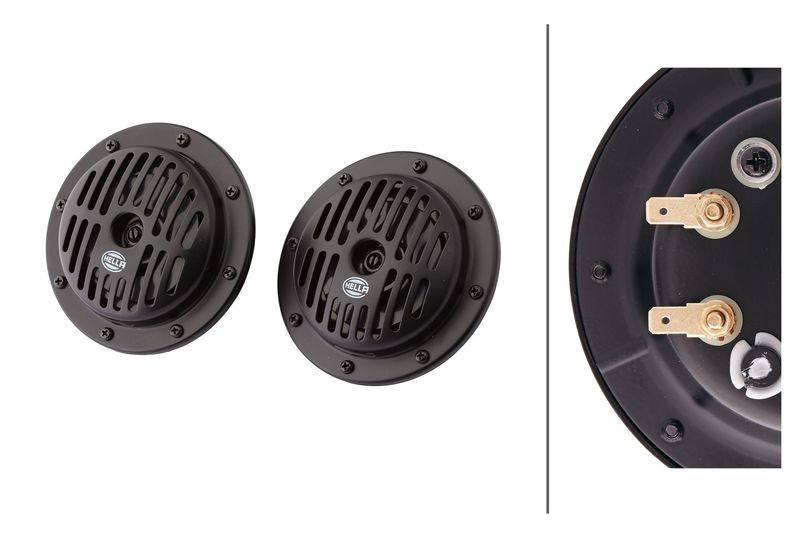 SUPERTONE SET KORNA 12V 310-380HZ SIYAH KAFES image