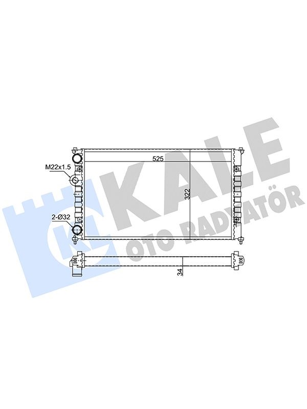 MOTOR RADYATOR CORDOBA IBIZA CADDY POLO CLASSIC 1,4 / 1,6 / 1,7 / 1,8 / 1,9 96> image
