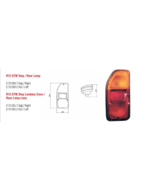 STOP LAMBASI SOL R12 STW image