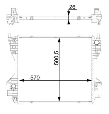 MOTOR SU RADYATORU JAGUAR S-TYPE II (X200) 04>07 XF I (X250)  08>15 XJ (X350, X358) 05>09 image